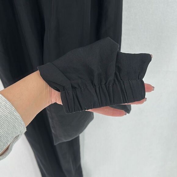 Everlane Black Elastic Sleeveless Cropped Romper The Party of One Jumpsuit XS - Picture 8 of 9